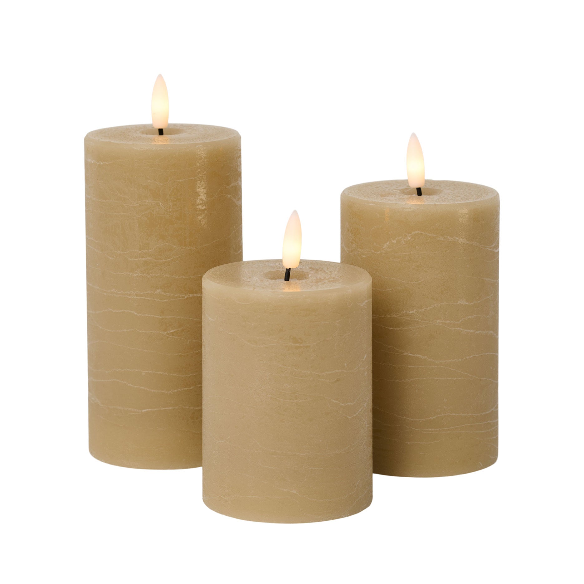 LED Wax Rustik Bloklys